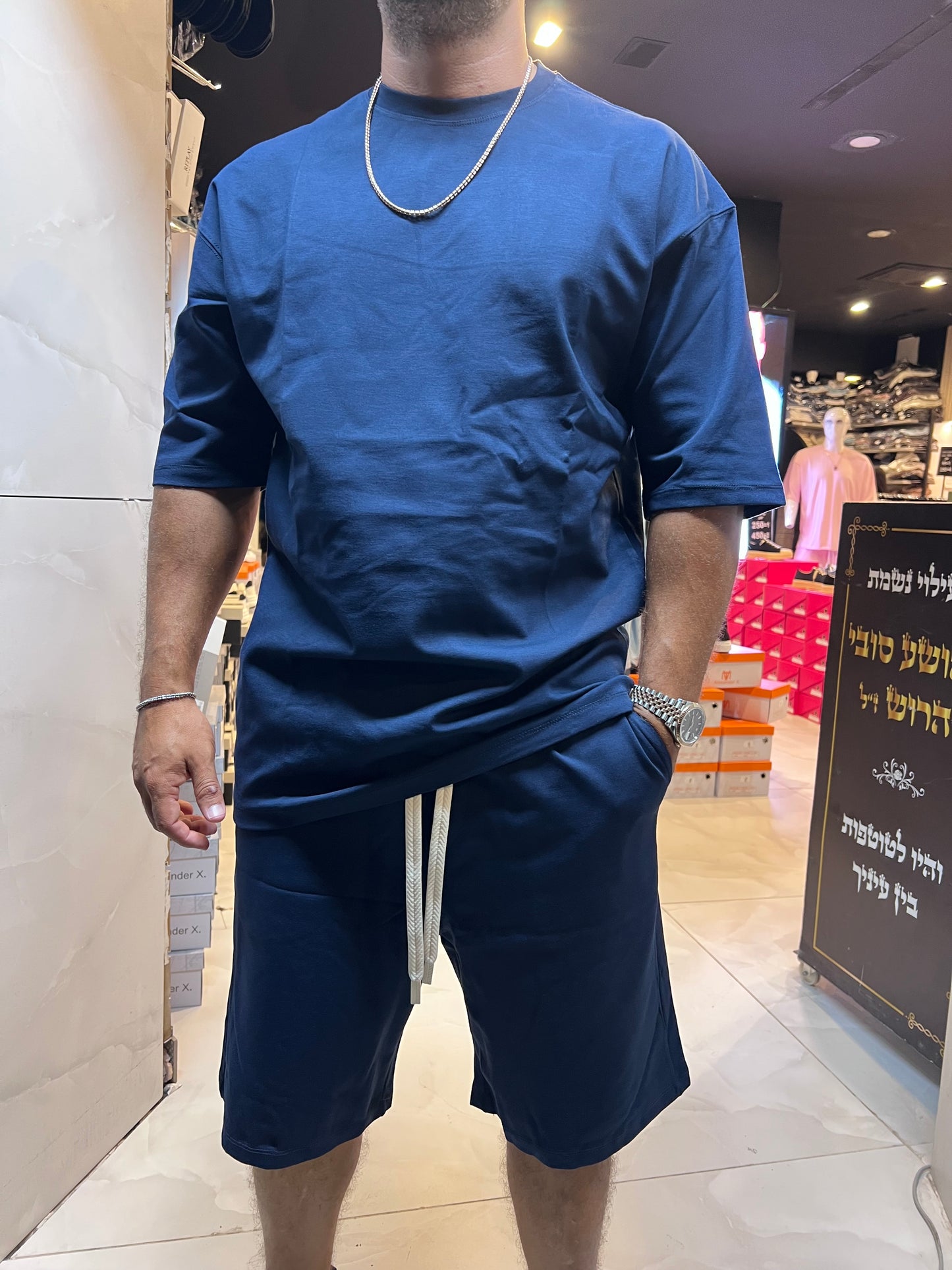 חליפת טוקיו כחול נייבי