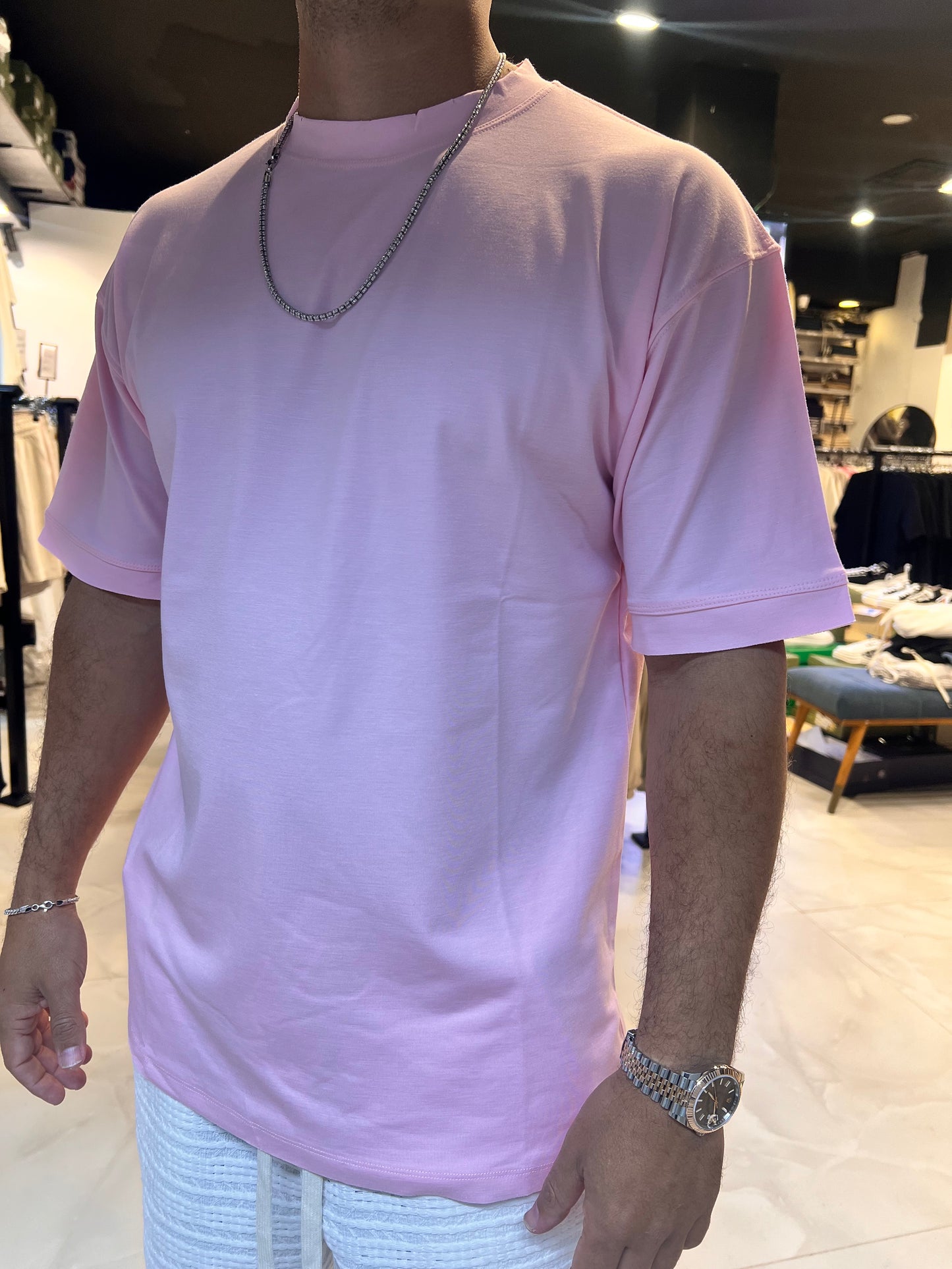 טישרט מרצרייז ורוד