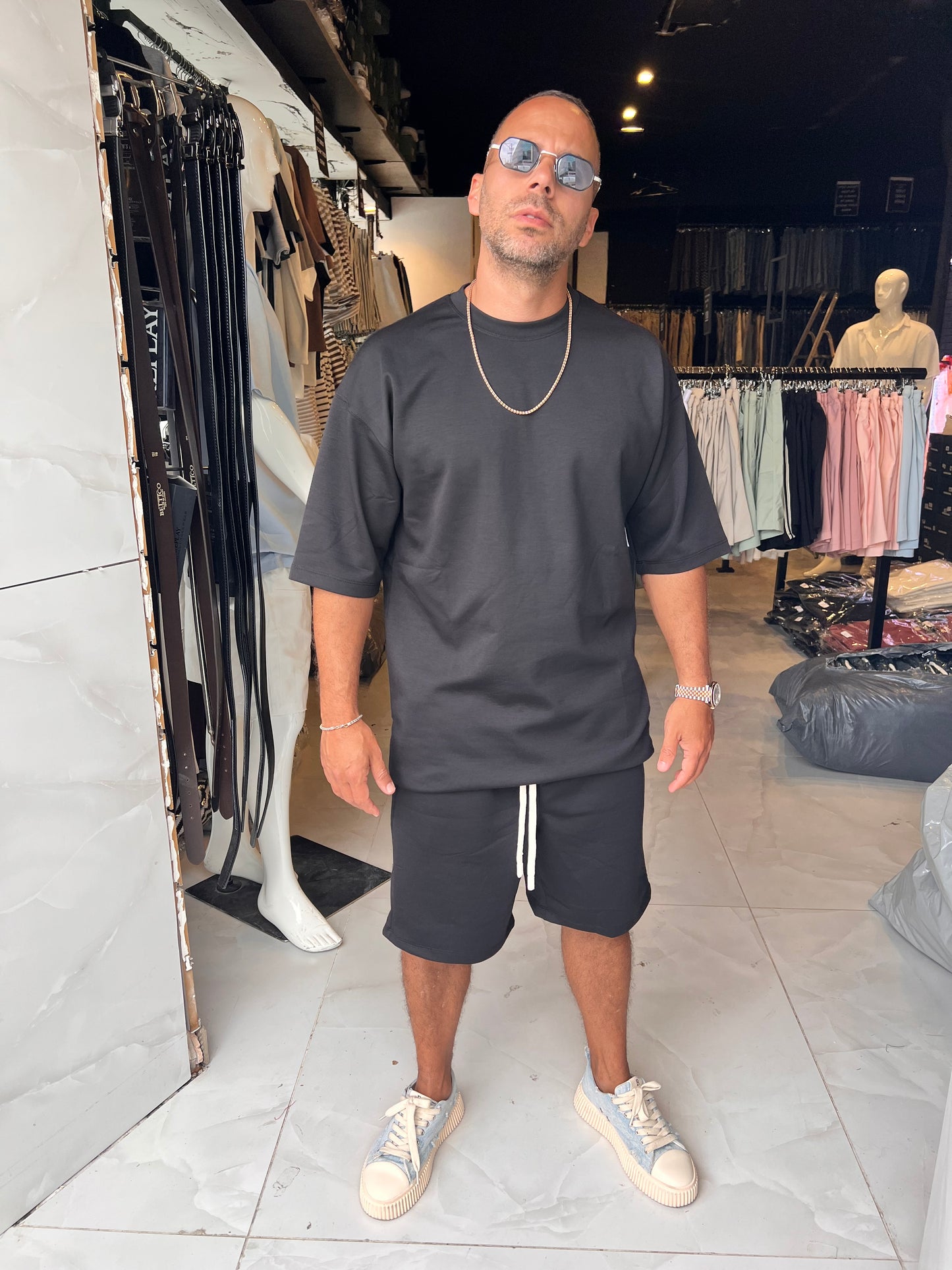 חליפת דובאי new שחור