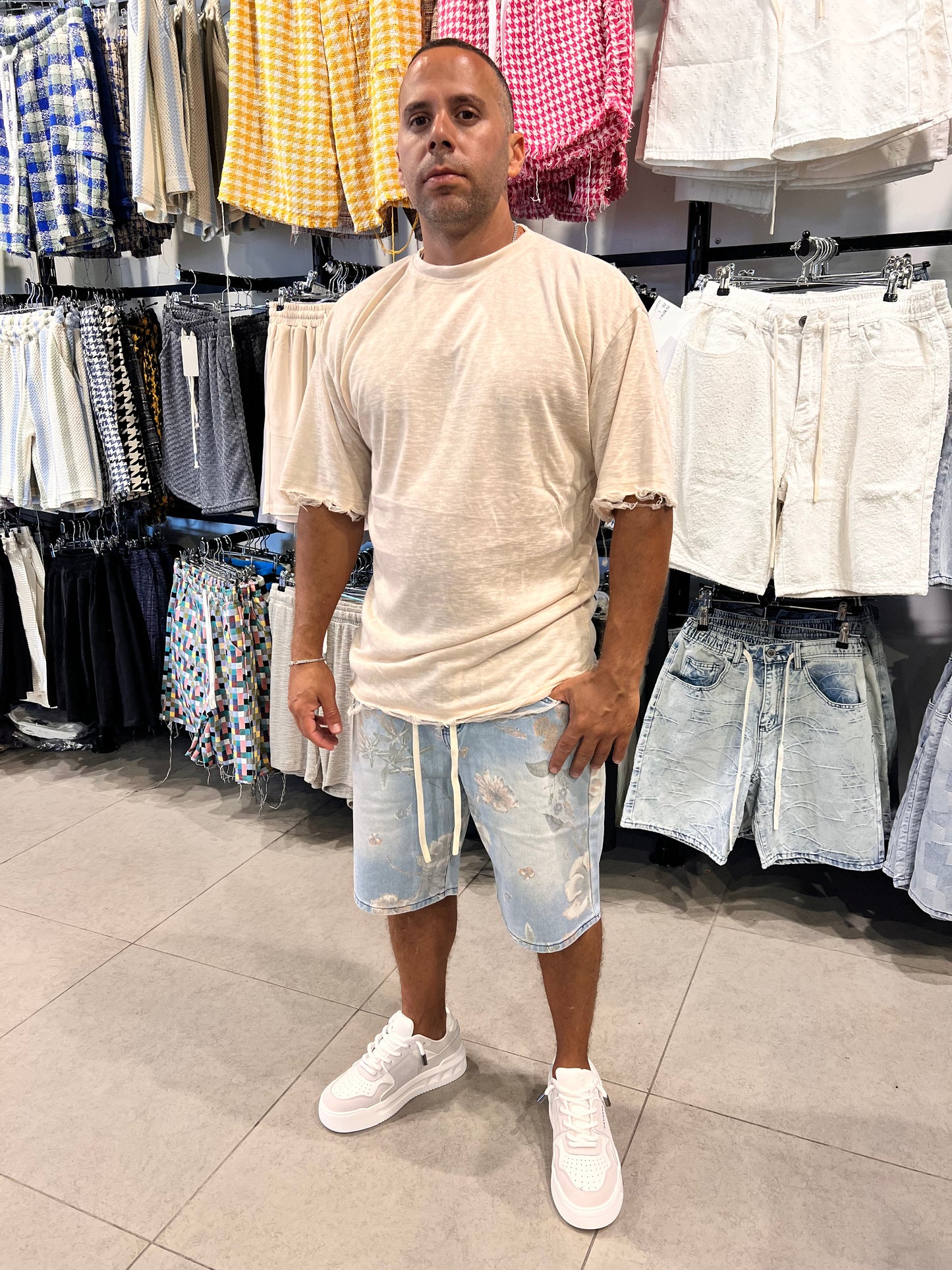 ברמודה ג'ינס מודפסת