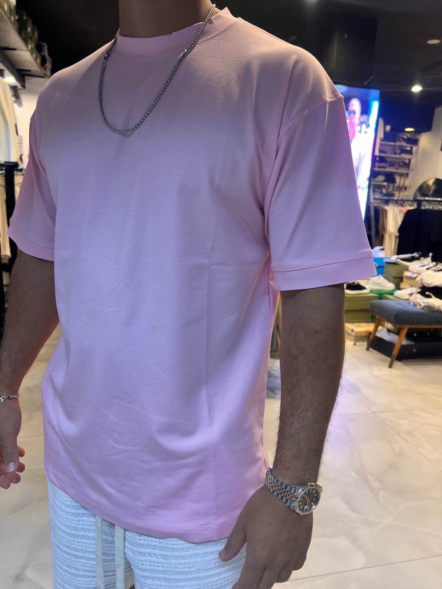 טישרט מרצרייז ורוד