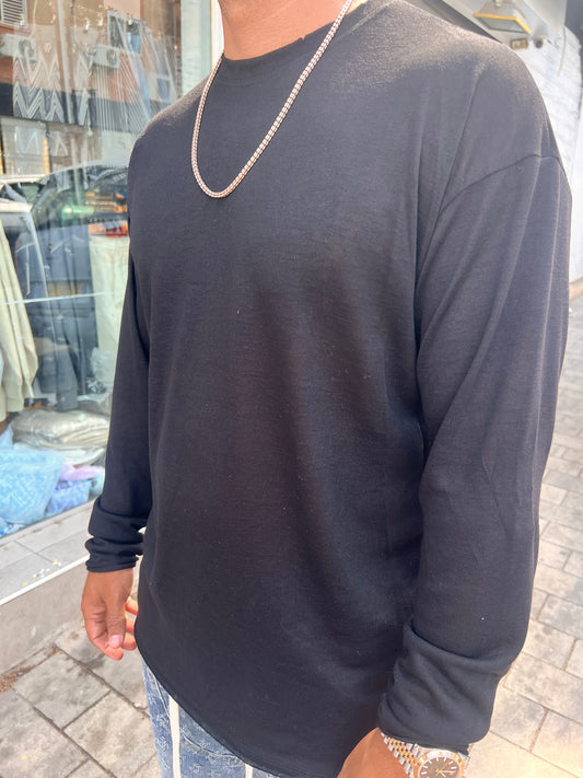 חולצת טי פשתן שחור