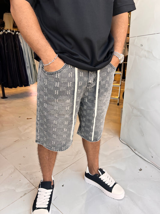 ברמודה ג׳ינס קרעים שחור