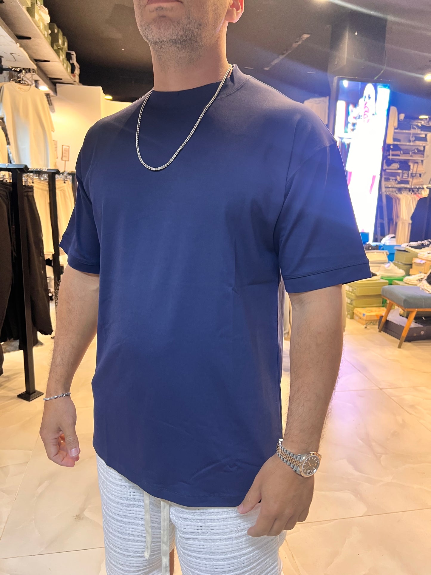 טישרט מרצרייז כחול