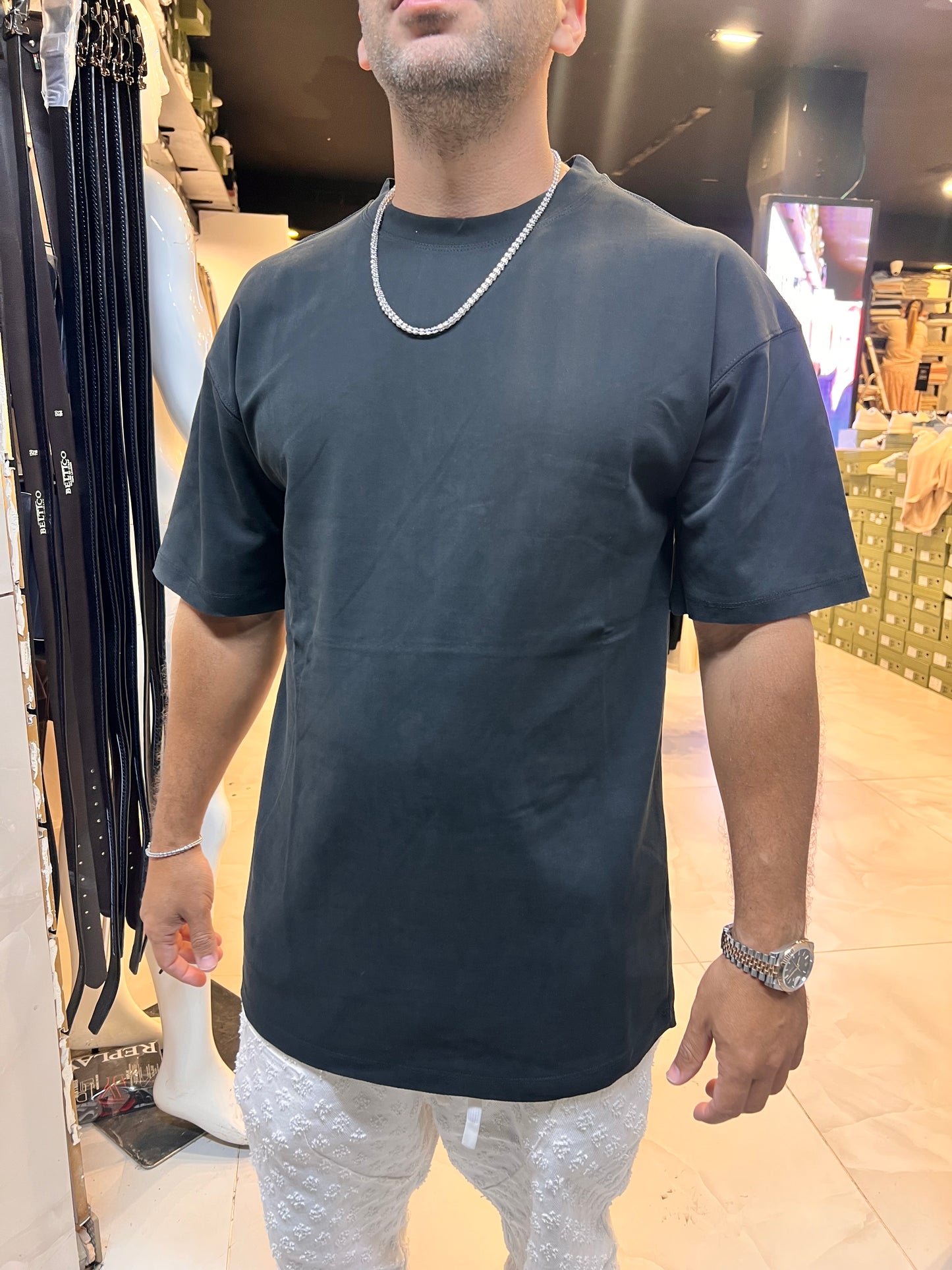 טישרט מרצרייז שחור