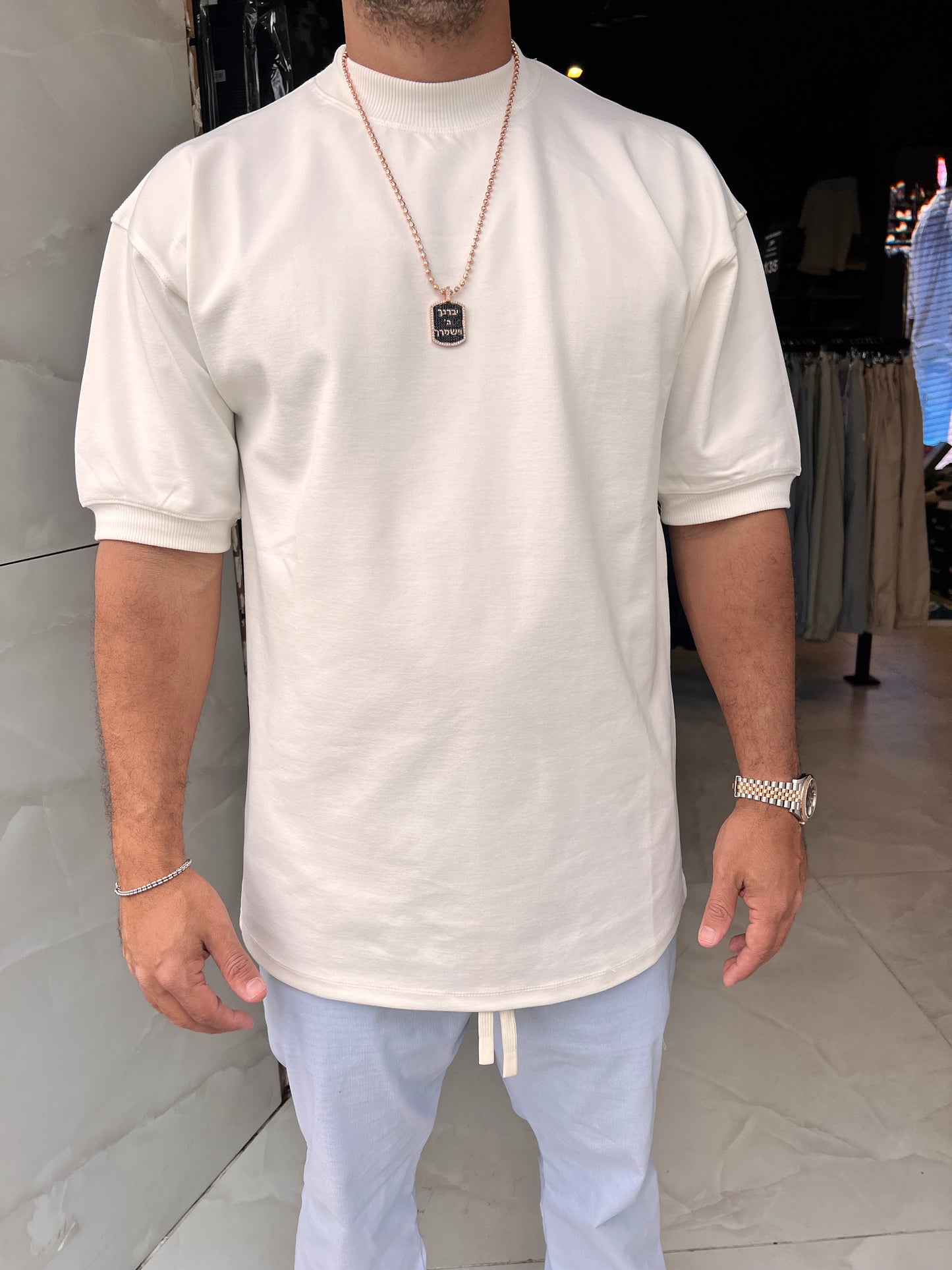 טישרט מילאנו לבן