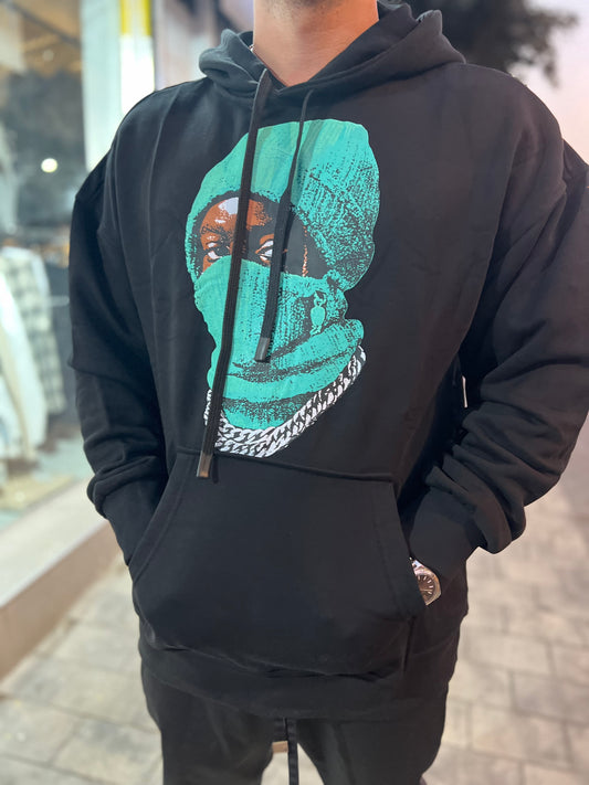 קפוצ׳ון מסכה עובר סייז שחור ירוק