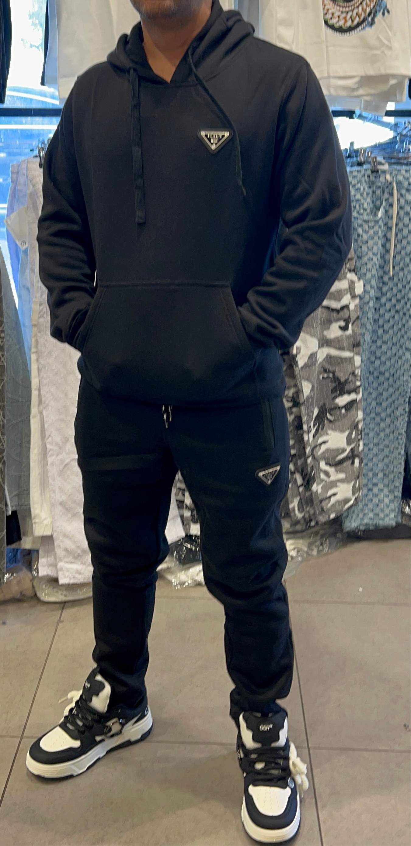 חליפת טרנינג Italy שחור