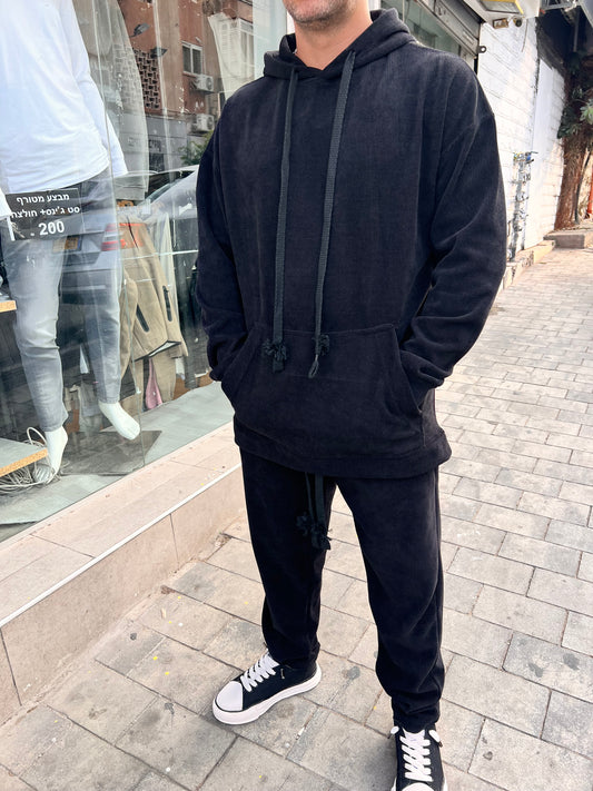 חליפת קורדרוי שחור