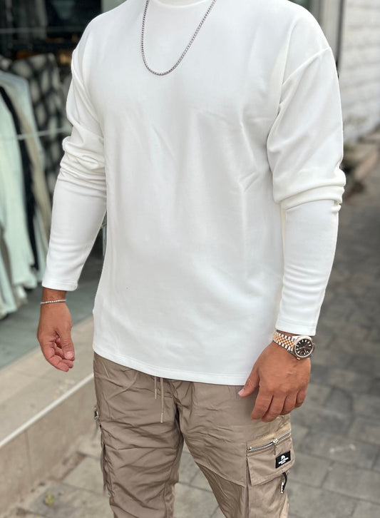 טישרט בייסיק בד מיוחד לבן