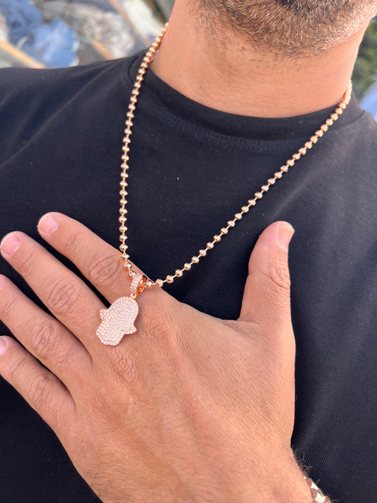 שרשרת כדורים רוז חמסה