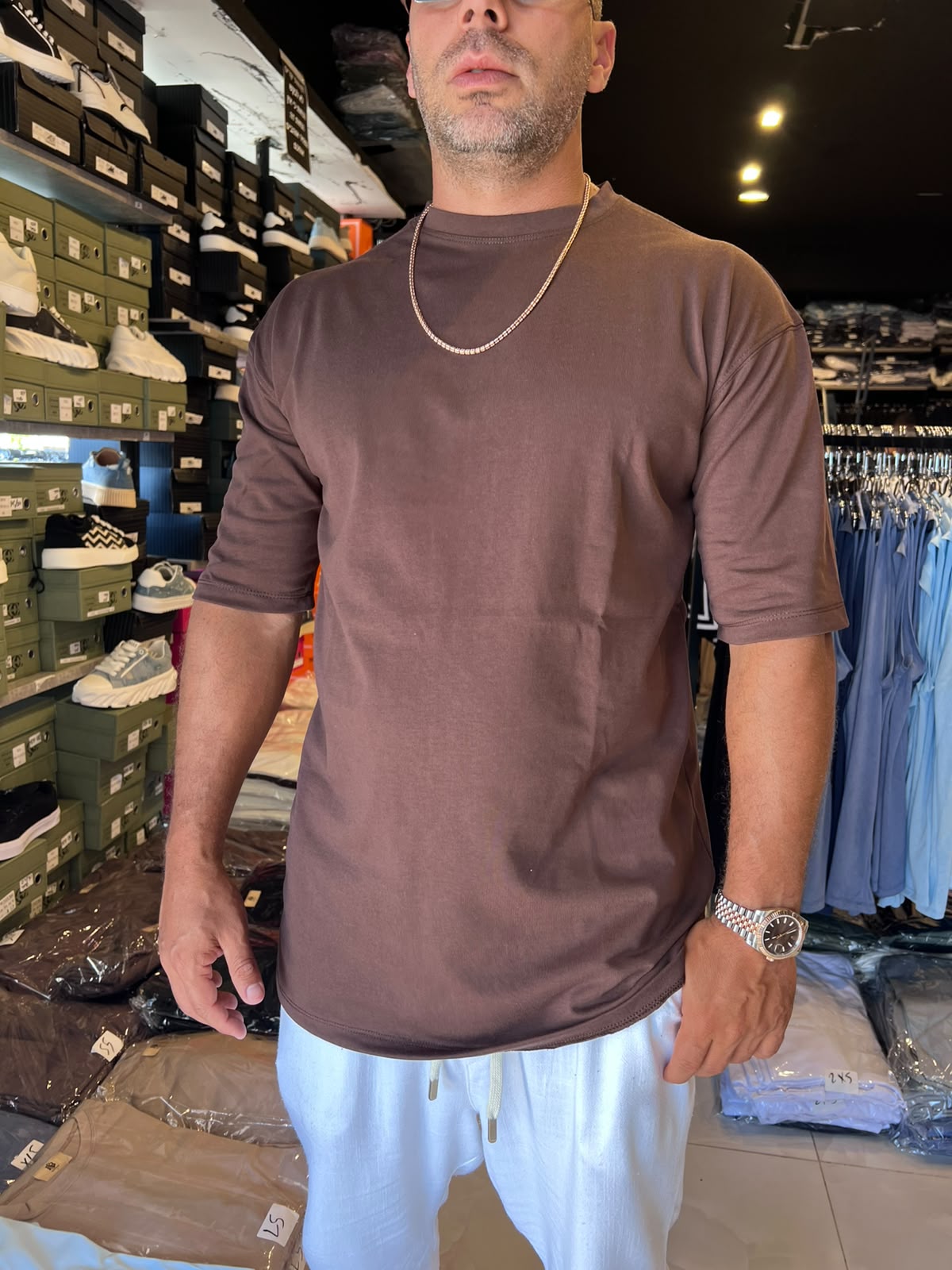 טישרט יוון חום כהה