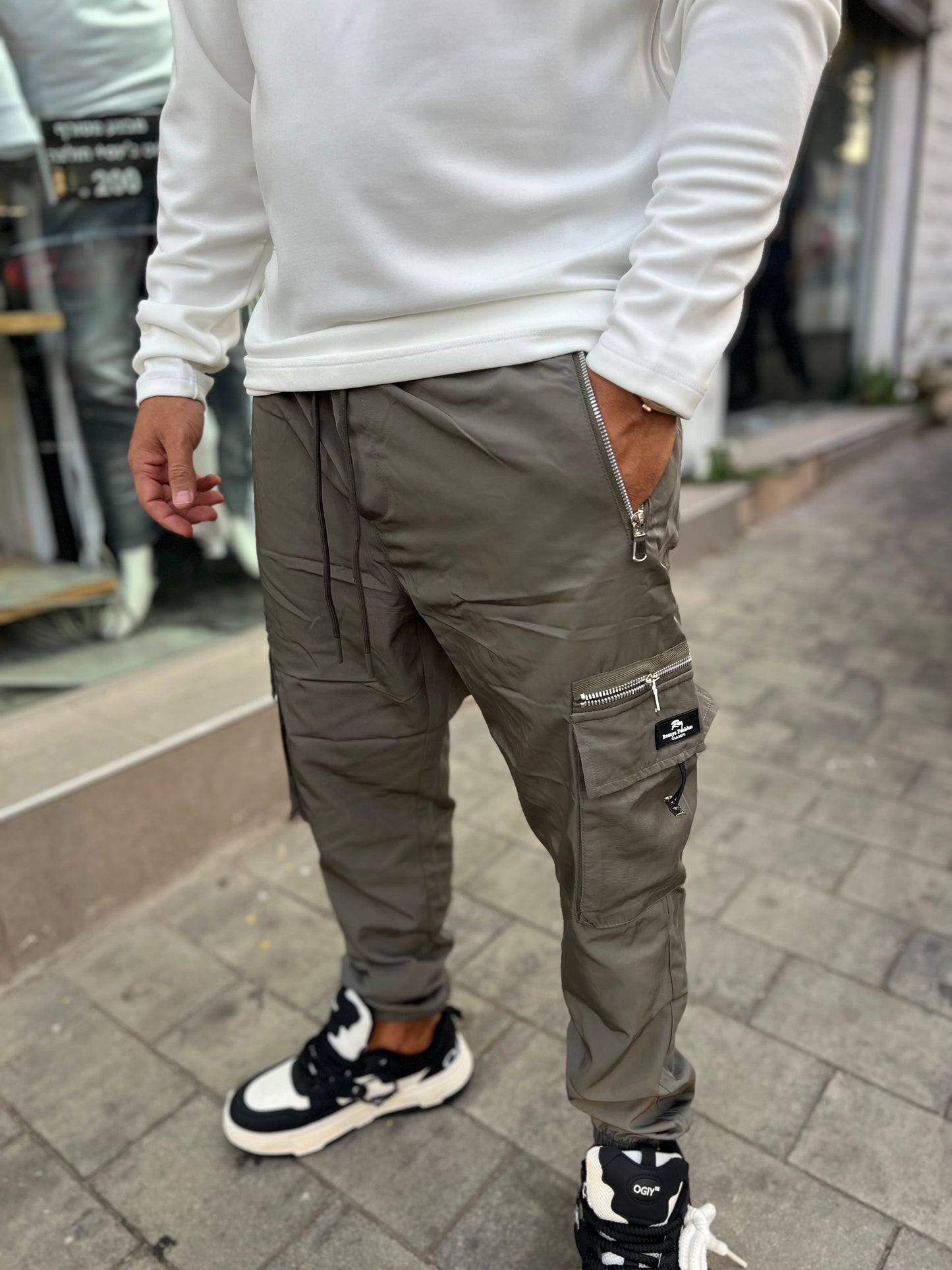 דגמ״ח ניילון רוכסנים ירוק זית